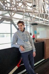 GRADUATED GRİ HOODIE