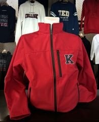 K LOGOLU KIRMIZI KALIN YAĞMURLUK