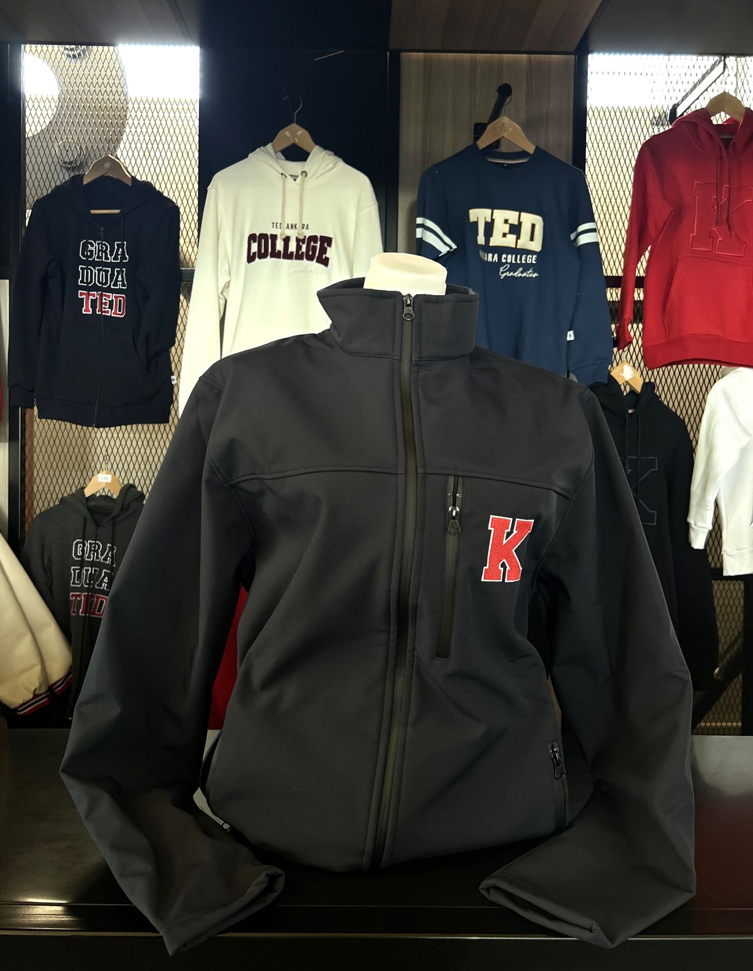 K LOGOLU LACİVERT KALIN YAĞMURLUK