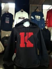 K LOGOLU LACİVERT HOODIE