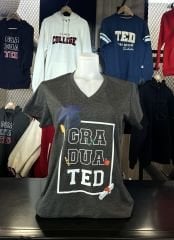 GRADUATED  ANTRASİT KEPLİ T-SHIRT