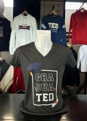 GRADUATED  ANTRASİT KEPLİ T-SHIRT