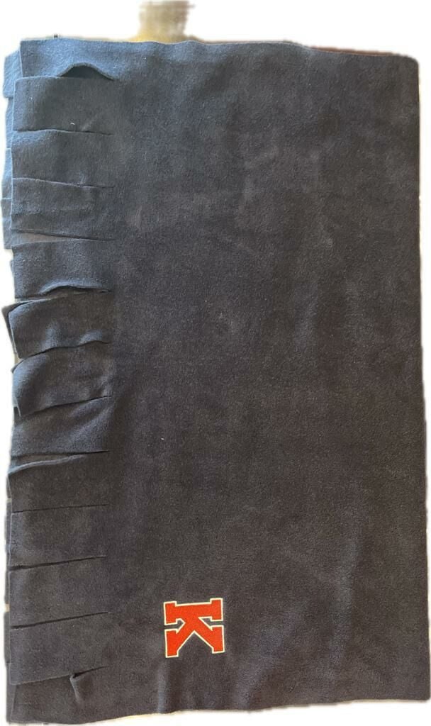 K LOGOGLU KALIN LACİVERT ŞAL