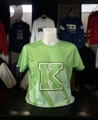 SPORCU K LOGOLU YEŞİL  T-SHIRT