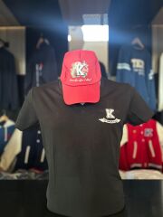 K LOGOLU SİYAH V YAKA T-SHIRT