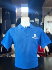 K LOGOLU MAVİ POLO YAKA T-SHIRT